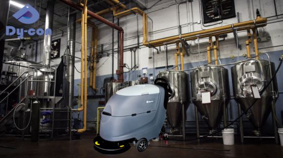 Máy rửa phía sau đi bộ Dycon FS20 với bể dung dịch 55L & bể khôi phục 60L